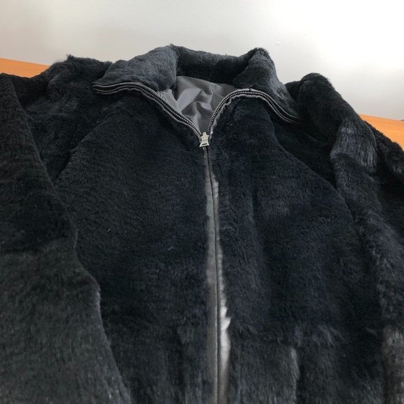 Andrew Marc NY Black Sheared Rabbit Jacket/Final Price - Picture 4 of 15